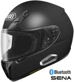 Shoei RF-SR Full Face Sena Bluetooth Helmet Matte Black