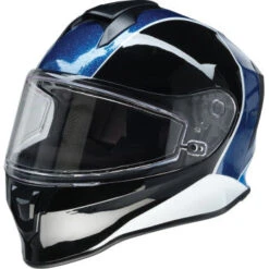 Z1R Youth Warrant Full Face Street Helmet Fresh Pow Purple/Blue