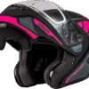 Gmax MD-04 Modular Snow Helmet Sector Matte Black Pink -HJC Store 0385 64fb6309808a4
