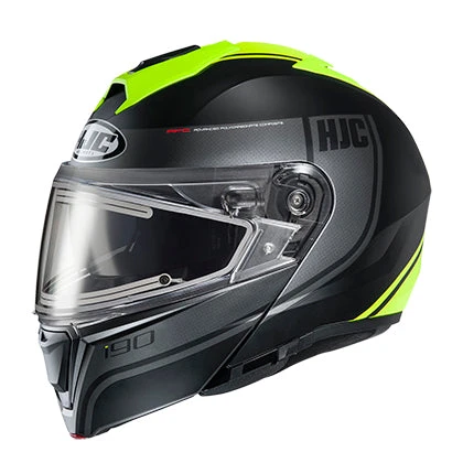 HJC I90 Modular Snow Helmet Davan Graphic MC3HSF Electric Shield 3 HJC I90 Modular Snow Helmet Davan Graphic MC3HSF Electric Shield