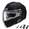 HJC I91 Modular Snow Helmet Gloss Black Electric Shield -HJC Store 0623 601 electricwcord