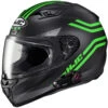 HJC I10 Full Face Bluetooth Helmet Strix Graphic MC4SF Green -HJC Store 0810 3634 03 T30
