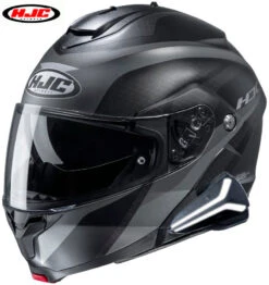 HJC C91 Helmet Sena Smart 20B Bluetooth Headset Taly Graphic MC5 Grey