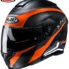 HJC C91 Helmet Sena Smart 20B Bluetooth Headset Taly Graphic MC7 Orange -HJC Store 0847 1037 03 20binstalled