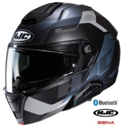 HJC I91 Modular Bluetooth Helmet Carst MC-5SF 50b Installed