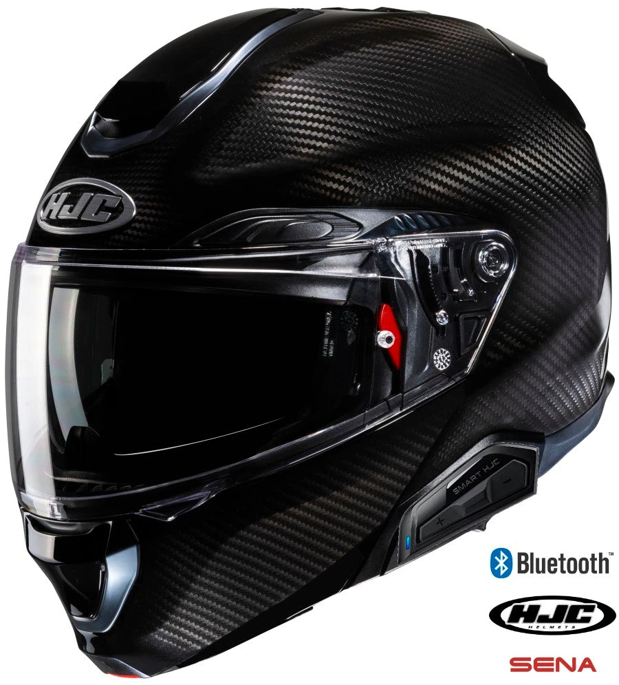 HJC RPHA 91S Modular Bluetooth 11b Helmet Carbon 3 HJC RPHA 91S Modular Bluetooth 11b Helmet Carbon