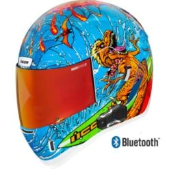 Icon Airform Full Face Bluetooth Helmet Dino Fury