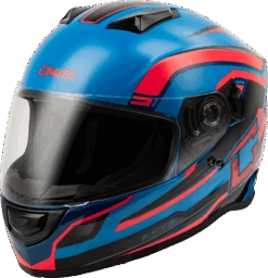 Gmax FF-18 Full Face Helmet Drift Graphic Black/Blue/Red