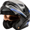 Gmax MD-01S Transistor Snow Helmet Blue Black Electric Shield -HJC Store 1079 64f0f799ed2fd