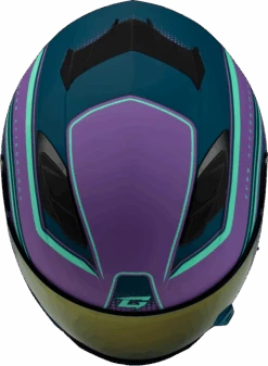 Gmax FF-98 Full Face Helmet Aftershock Purple/Blue Matte -HJC Store 109c 64daab77e47d9