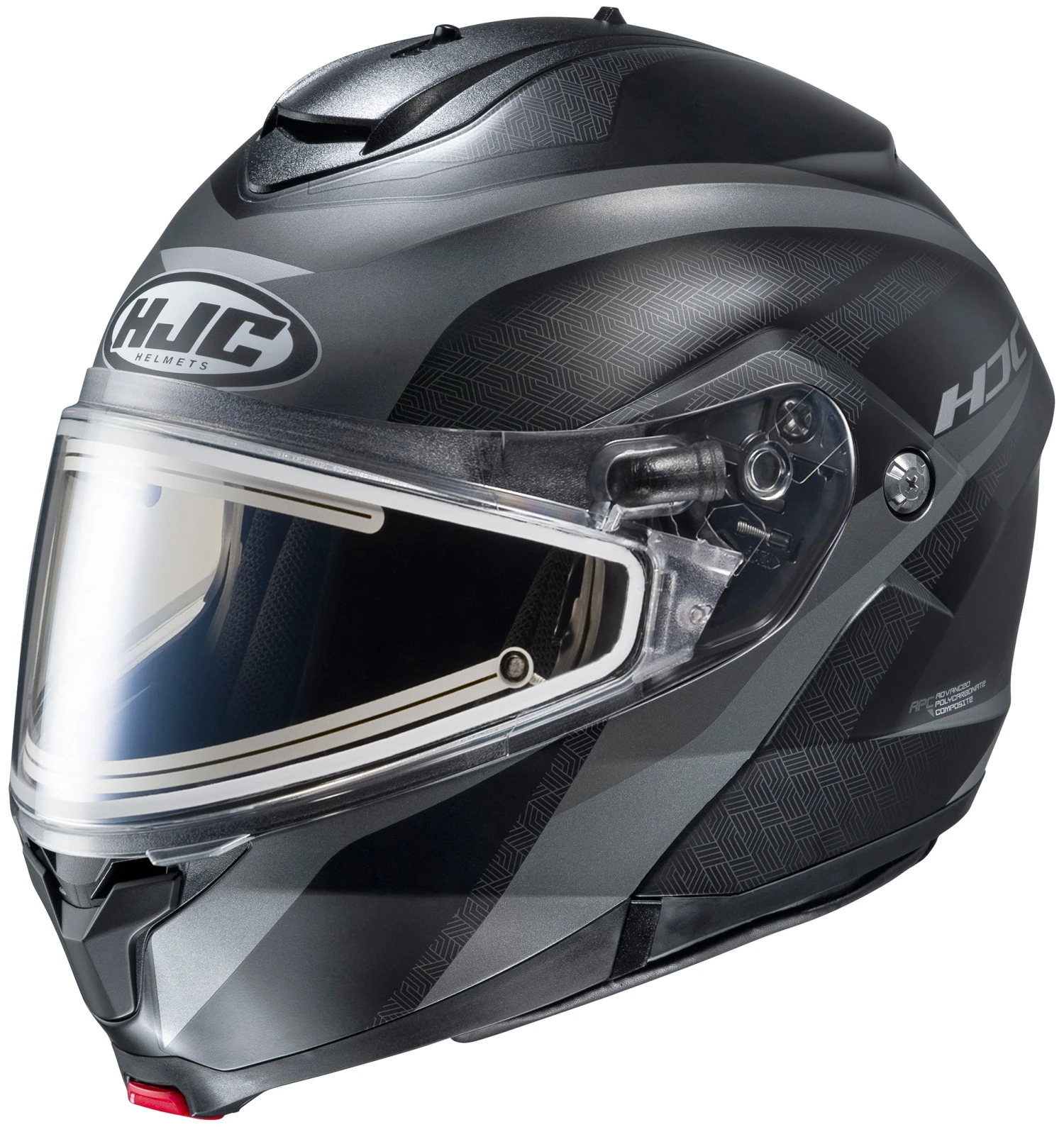 HJC C91 Modular Snow Helmet Taly Graphic MC5SF Flat Black Electric Shield 3 HJC C91 Modular Snow Helmet Taly Graphic MC5SF Flat Black Electric Shield