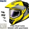 Gmax GM-11S Ronin Snow Helmet Yellow Grey Electric Shield And Dual Lens -HJC Store 23b9 64dbe48856d89 1024x1024 duallens