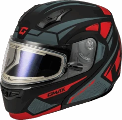 Gmax MD-04 Modular Snow Helmet Sector Matte Black Red Electric Shield -HJC Store 2491 64dd0d71afb52 31309.1723095667