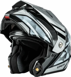 Gmax MD-74 Striker Modular Helmet Silver/Blue
