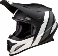 Z1R Rise Off Road Helmet Evac Matte Black White Grey