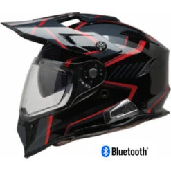 Z1R Range 2.0 Dual Sport Bluetooth Helmet Voyager Black/Red