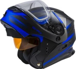 Gmax MD-01S Modular Snow Helmet Descendant Matte Black Blue