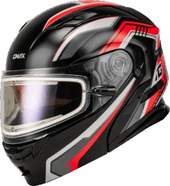Gmax MD-01S Transistor Snow Helmet Red Black Electric Shield Electric Shield And Dual Shield -HJC Store 2c95 64f0f77865bec