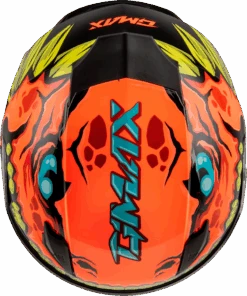 Gmax GM-49Y Youth Full Face Helmet Drax Graphic Orange Electric Shield -HJC Store 2f64 64dbee3ab9ca0 1