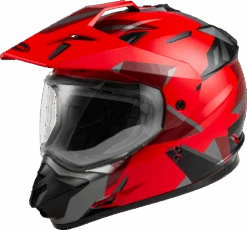 Gmax GM-11 Street Helmet Ripcord Graphic Red Size Medium