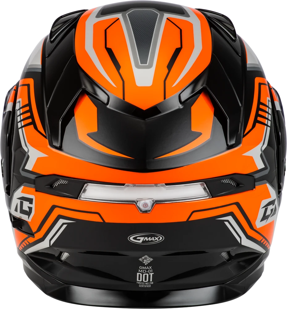 Gmax MD-01S Transistor Snow Helmet Orange Black Electric Shield 4 Gmax MD-01S Transistor Snow Helmet Orange Black Electric Shield - Image 2