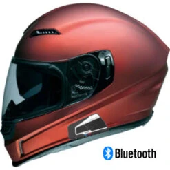 Z1R Jackal Full Face Bluetooth Helmet Satin Red