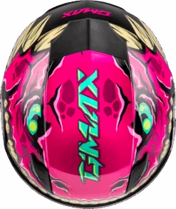 Gmax GM-49Y Youth Full Face Helmet Drax Graphic Pink Electric Shield -HJC Store 4005 64dbee781880a