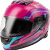 Gmax FF-18 Full Face Helmet Drift Graphic Pink/Blue/Black