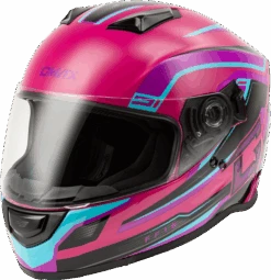 Gmax FF-18 Full Face Helmet Drift Graphic Pink/Blue/Black