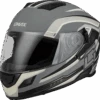Gmax FF-18 Full Face Helmet Drift Graphic Grey/Silver/Black