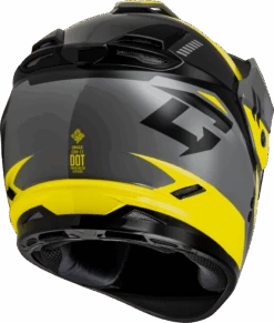 Gmax GM-11S Ronin Snow Helmet Yellow Grey Electric Shield And Cord -HJC Store 4781 64d2b74755657