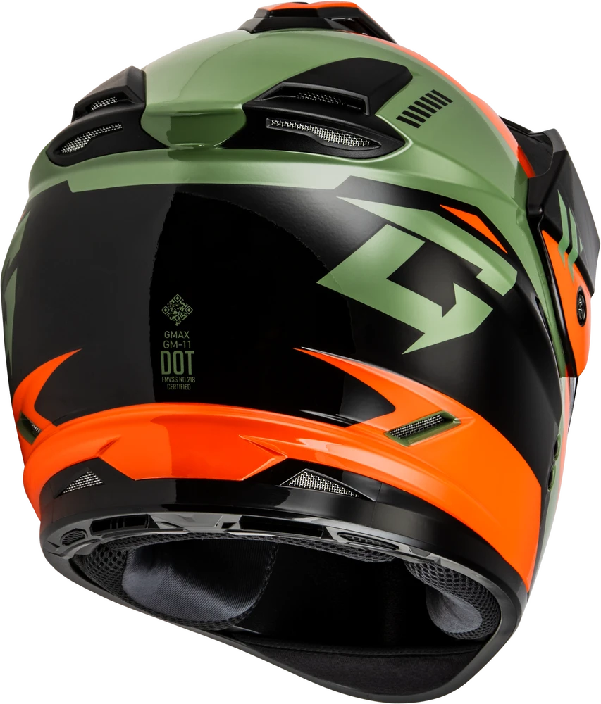 Gmax GM-11S Ronin Snow Helmet Orange Dual Lens 4 Gmax GM-11S Ronin Snow Helmet Orange Dual Lens - Image 2