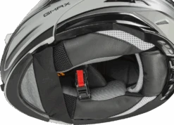 Gmax MD-01S Snow Helmet Descendant Matte Gray Silver Electric Shield And Dual Lens -HJC Store 4ebe 5fa3040391318