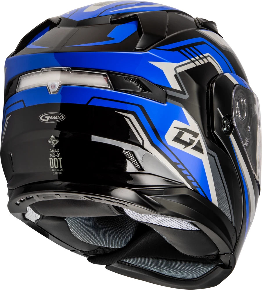 Gmax MD-01S Transistor Snow Helmet Blue Black Electric Shield 7 Gmax MD-01S Transistor Snow Helmet Blue Black Electric Shield - Image 5