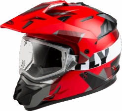 Gmax GM-11 Snow Helmet Ripcord Graphic Red Dual Lens Size Medium -HJC Store 50c4 60f83f0242348