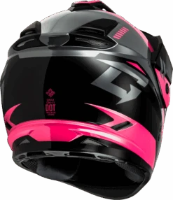 Gmax GM-11S Ronin Snow Helmet Black Grey Pink Electric Shield And Dual Lens -HJC Store 5401 64d2b66d5fe87 32928.1725475345 1