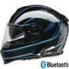 Z1R Warrant Full Face Bluetooth Helmet Amplify Black/Blue
