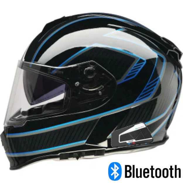Z1R Warrant Full Face Bluetooth Helmet Amplify Black/Blue 3 Z1R Warrant Full Face Bluetooth Helmet Amplify Black/Blue
