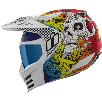 Icon Elsinore Helmet Elsinore Helmet Doodle 3 White 7 Icon Elsinore Helmet Elsinore Helmet Doodle 3 White - Image 5