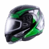 Gmax MD-04 Modular Snow Helmet Sector Green White Dual Lens -HJC Store 5bf3 6595ee8a5b056