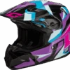 Gmax MX-96S Snowcross Helmet Purple Blue