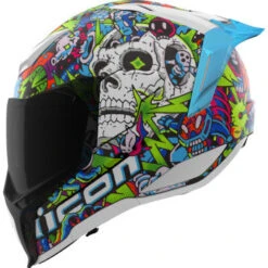 Icon Ultraflite Full Face Helmet Doodle 3 MIPS Blue