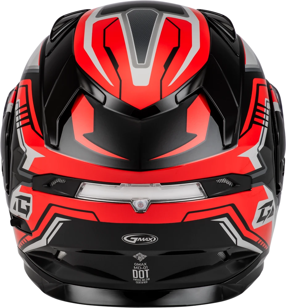 Gmax MD-01S Transistor Modular Snow Helmet Black Red 5 Gmax MD-01S Transistor Modular Snow Helmet Black Red - Image 3