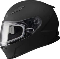 Gmax FF49 Full Face Flat Black Snow Helmet Electric Shield