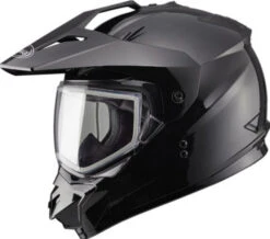 Gmax GM11S Dual Sport Snow Helmet Gloss Black Electric Shield