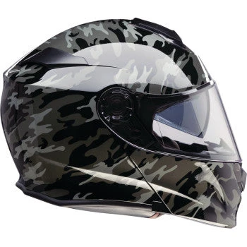 Z1R Solaris 2.0 Modular Bluetooth Helmet Camo Grey 4 Z1R Solaris 2.0 Modular Bluetooth Helmet Camo Grey - Image 2