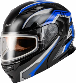Gmax MD-01S Transistor Modular Snow Helmet Black Blue