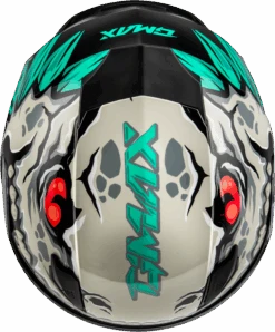 Gmax GM-49Y Youth Full Face Helmet Drax Graphic Silver Electric Shield -HJC Store 764e 64dbeeb997cc1 1