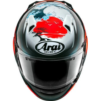 Arai Quantum-X Full Face Helmet Wave Red 4 Arai Quantum-X Full Face Helmet Wave Red - Image 2