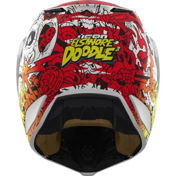 Icon Elsinore Helmet Elsinore Helmet Doodle 3 White 4 Icon Elsinore Helmet Elsinore Helmet Doodle 3 White - Image 2